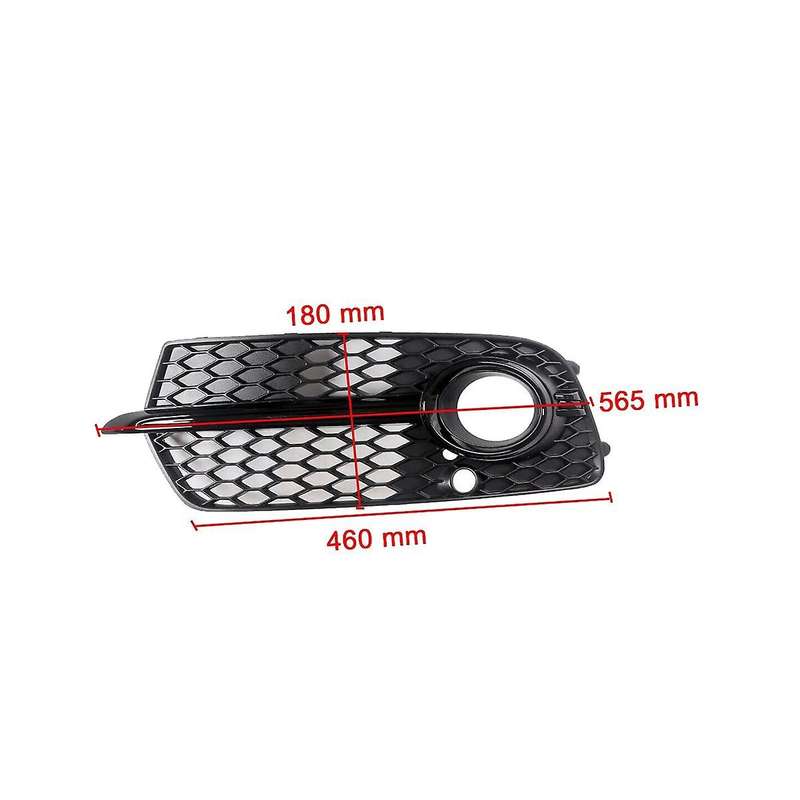 1pair Front Bumper Fog Lamp Grille Cover for Q5 Sport 2013-2017 Lower Grille Foglight Bezel Honeyco