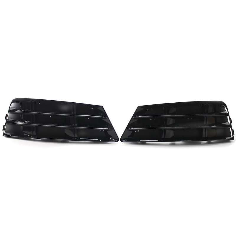 1Pair Front Bumper Fog Light Grille Grill for- A4 B9 2016-2017 Fog Lamp Cover 8WD807681 8WD807682