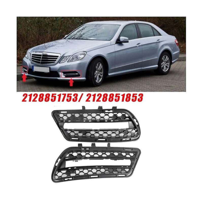 1pair Front Bumper Fog Light Cover Grille Trim 2128851753 2128851853 for W212 E350 E400 E550 2010-20
