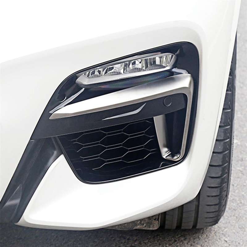 1Pair Front Bumper Fog Light Grille Frame Trim for X3 G01 X4 G01 G02 G08 18-2020 Exterior Cover (wi
