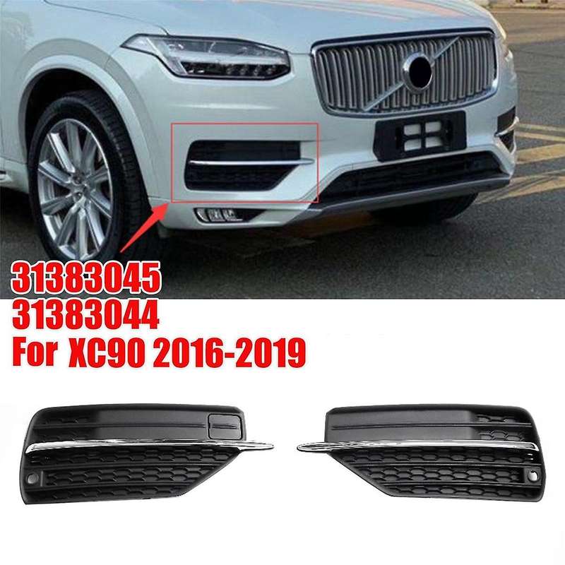 1Pair Front Bumper Fog Light Grille Cover 31383045 31383044 for XC90 2016-2019 Lower Bumper Outer R