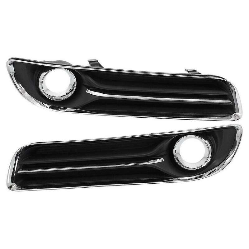 1pair Front Bumper Fog Light Cover Chrome 68127946ab 68127947ab for 300 2011-2014 Fog Lamp Bezel Tri