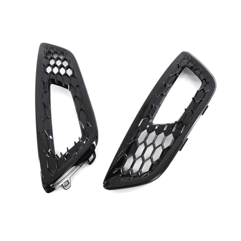 1pair Front Bumper Fog Light Cover Fog Light Bezel Trim Fog Lamp Grille for Focus 2015-2017 15a299-
