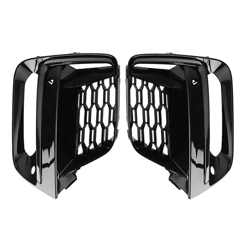 1Pair Front Bumper Fog Light Grille Trim Frame for X3 G01 X4 G01 G02 G08 18-2020 Exterior Cover (wi