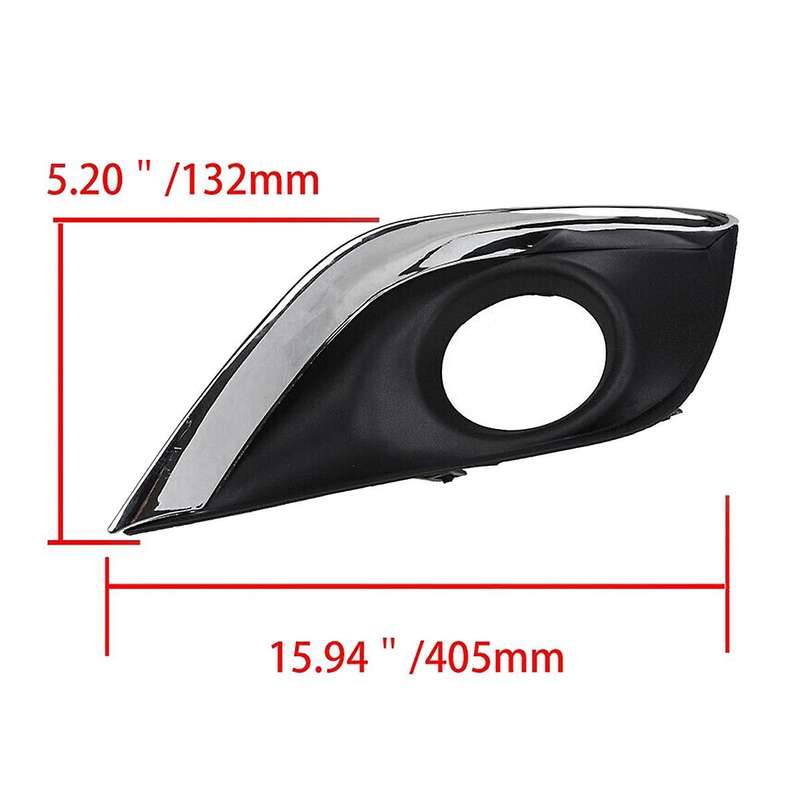 1pair Front Bumper Fog Light Lamp Cover Trim Panel for Sedan 2015-2019 Facelift 62257-6w80a 62256-6w