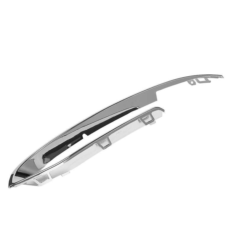 1pair Front Bumper Fog Light Lamp Eyebrow Cover Trim for 5 Series F10 F18 520li 525li 2014-2017 Mesh