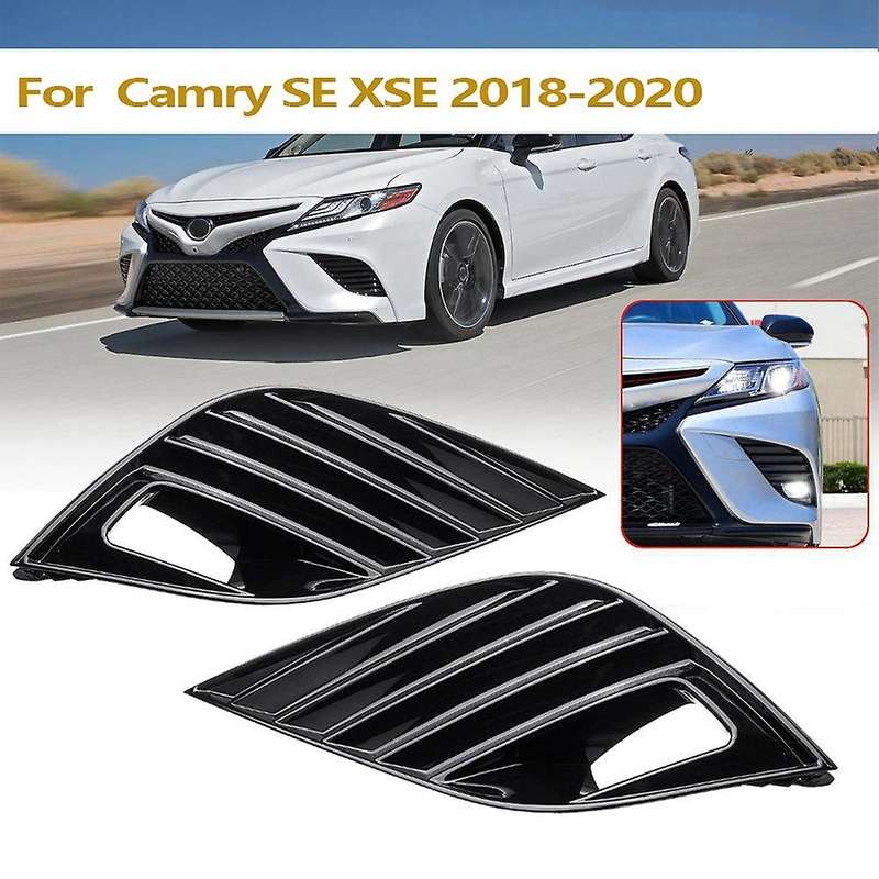 1Pair Front Bumper Fog Light Lamp Cover Bezels Car Accessories for SE XSE Hybid 2018 2019 2020