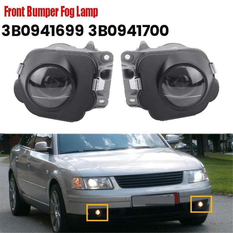 1Pair Front Bumper Fog Light Module 3B0941700 3B0941699 for 3B B5 1997-2000 DRL Driving Lamp Turn Si