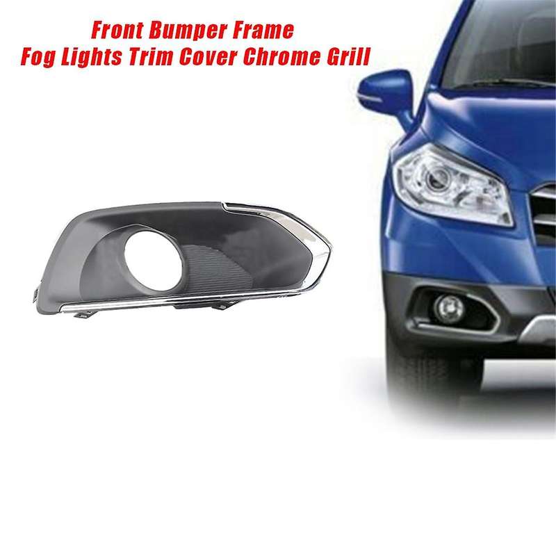 1pair Front Bumper Frame Fog Lights Trim Cover Grill for Suzuki Sx4 S-cross 2013-2016 Fog Lamp Hood