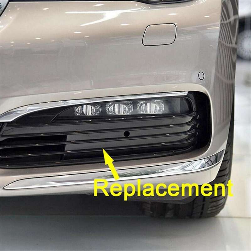 1pair Front Bumper Fog Lights Mesh Grille Cover Trim 51117358789 51117358790 51117362693 for 7 Serie