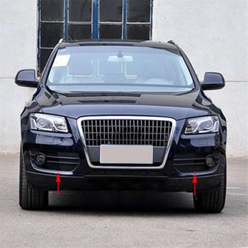1pair Front Bumper Grille Fog Light Frame Fog Lamp Cover 8r0807681a 8r0807682a for Q5 2009-2012