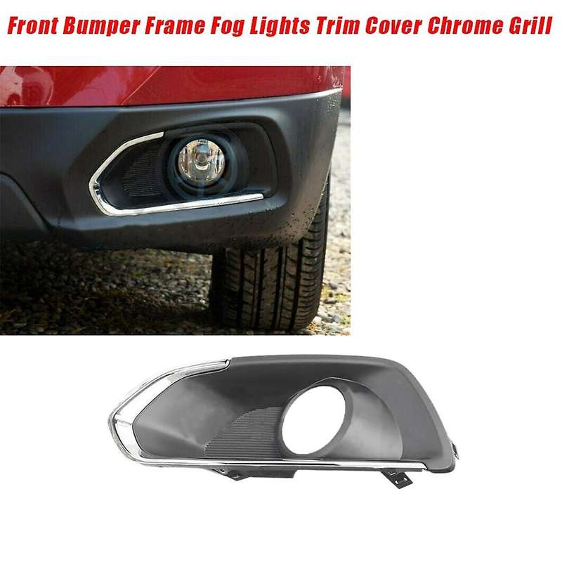 1pair Front Bumper Frame Fog Lights Trim Cover Grill for Sx4 S- 2013-2016 Fog Lamp Hood Chrome Decor
