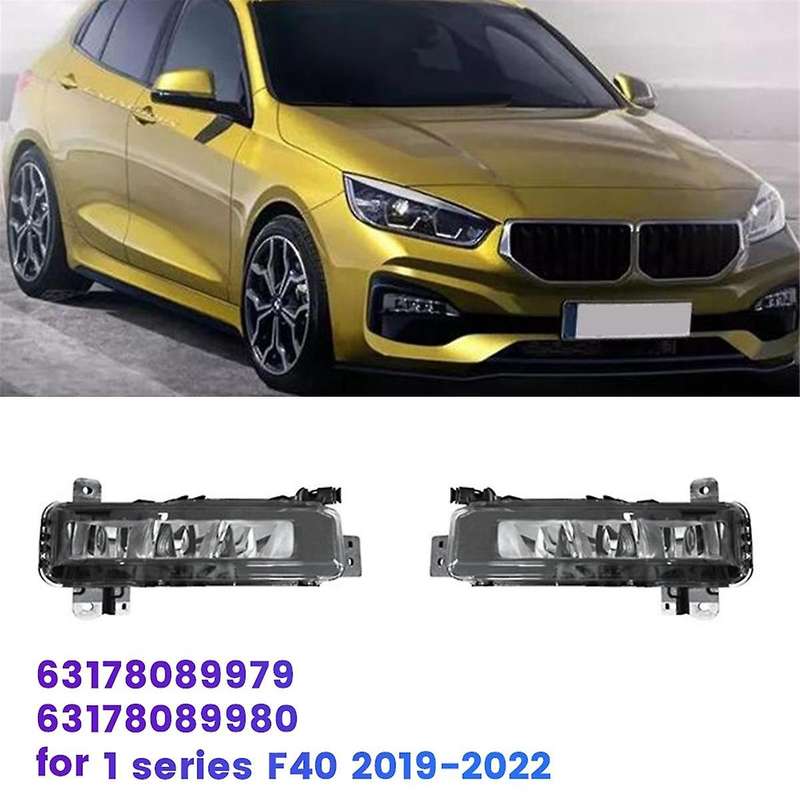 1Pair Front Bumper LED Fog Light 63178089979 63178089980 for 1 Series F40 2019-2022 118I DRL Daytime