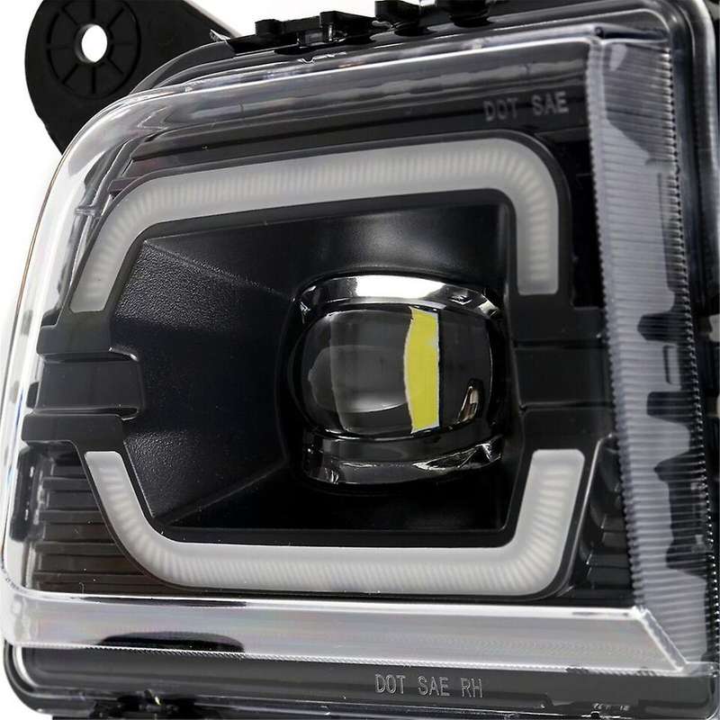 1Pair Front Bumper LED Fog Lights+Harness DRL Driving Lamp Assy for 1500 2019-2023 84509651 84509652