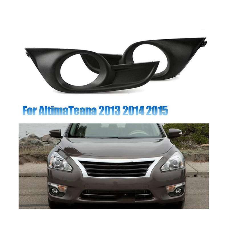 1pair Front Bumper Lower Foglights Frame Cover Trim for Altima/teana 2013 2014 2015fog Grill Bezel