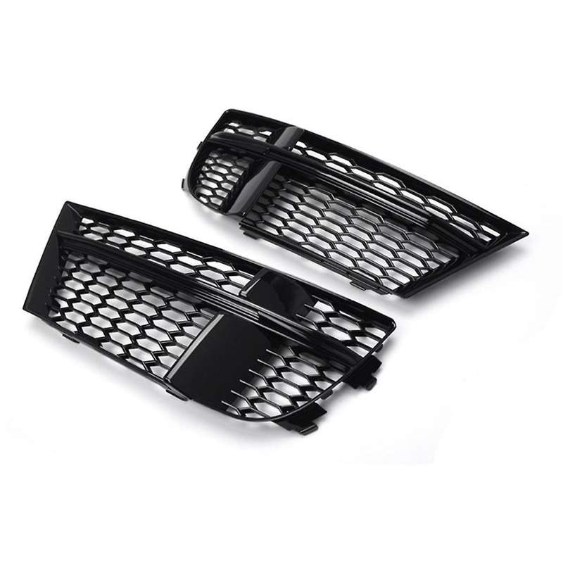1pair Front Bumper Lower Grille Cover Fog Light Honeycomb Holes Bezel for A3 S3 M 2017-2019 8v380768