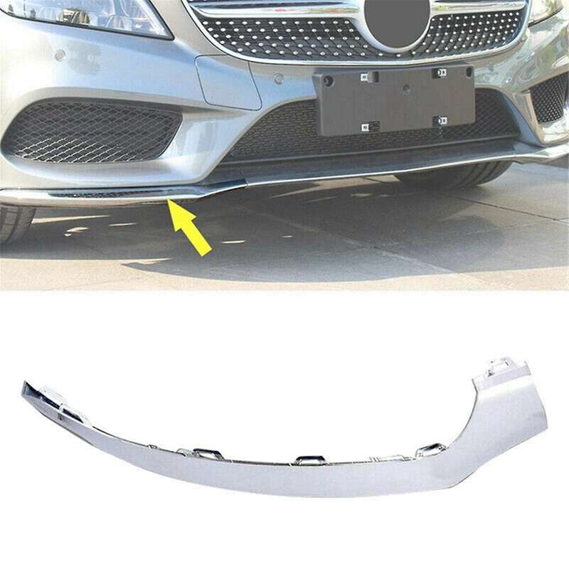 1Pair Front Bumper Lip Lower Chrome Trim Strip for - -Class W218 CLS320 400 550 A2188851574 A2188851