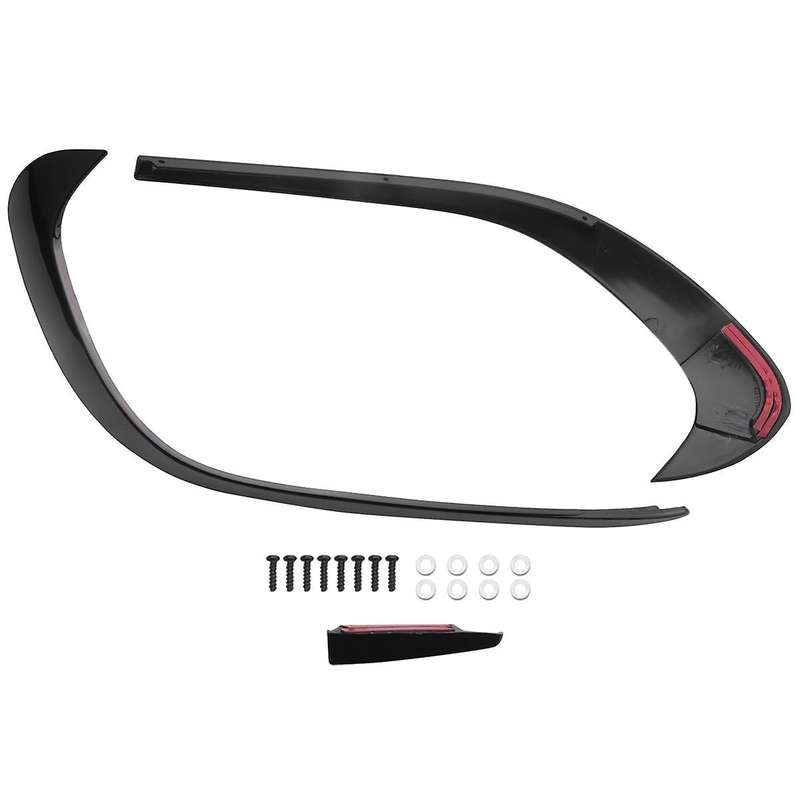 1pair Front Bumper Side Air Knife Splitter Spoiler Trim for A Class W176 A180 A200 A220 A250 A45 201