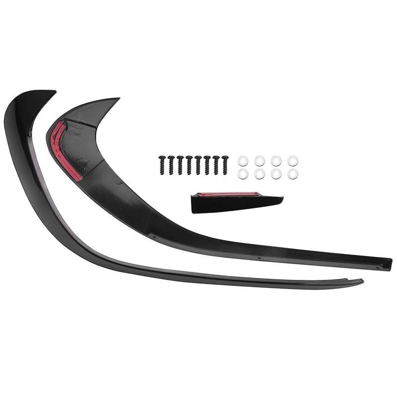 1pair Front Bumper Side Air Knife Splitter Spoiler Trim for A Class W176 A180 A200 A220 A250 A45 201