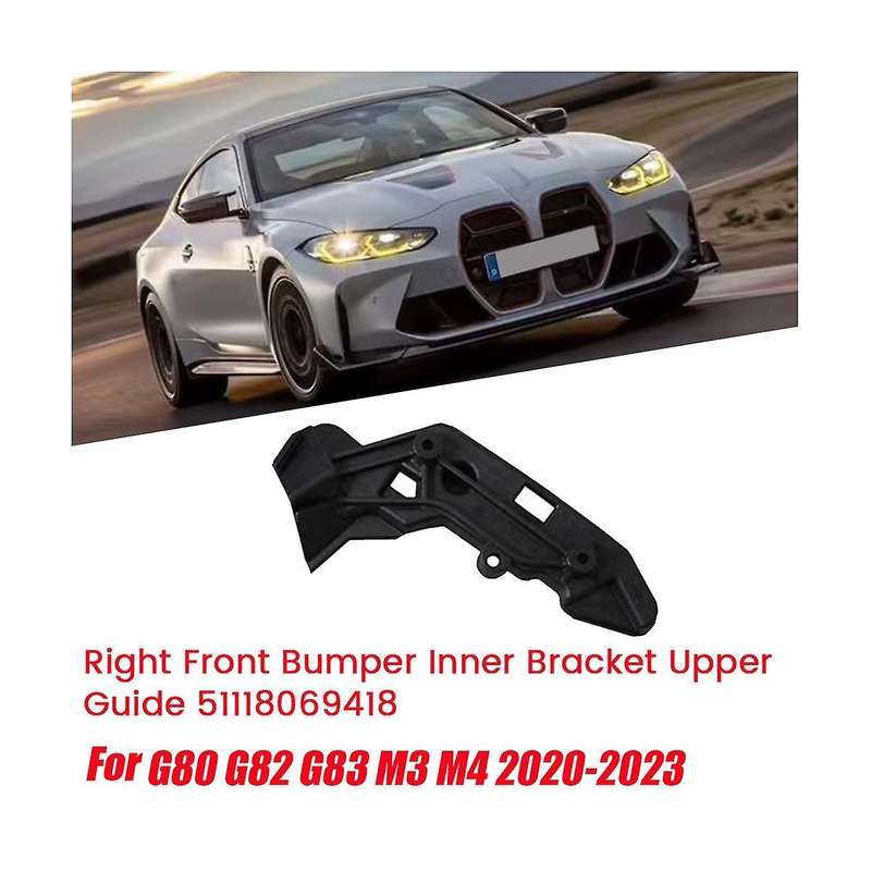 1Pair Front Bumper Upper Guide 51118069417 51118069418 for G80 G82 G83 M3 2020-2023 Car Bar Inner Br