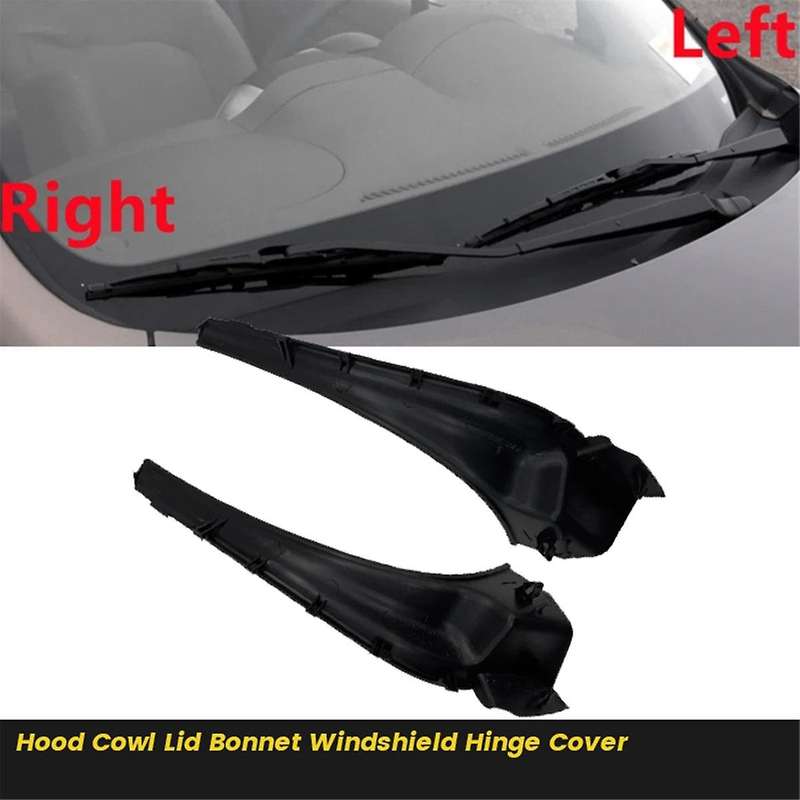 1Pair Front Corner Windshield Wiper Cowl Cover Extension Trim for Sentra Sunny 2010-2015 66895-1HM0A
