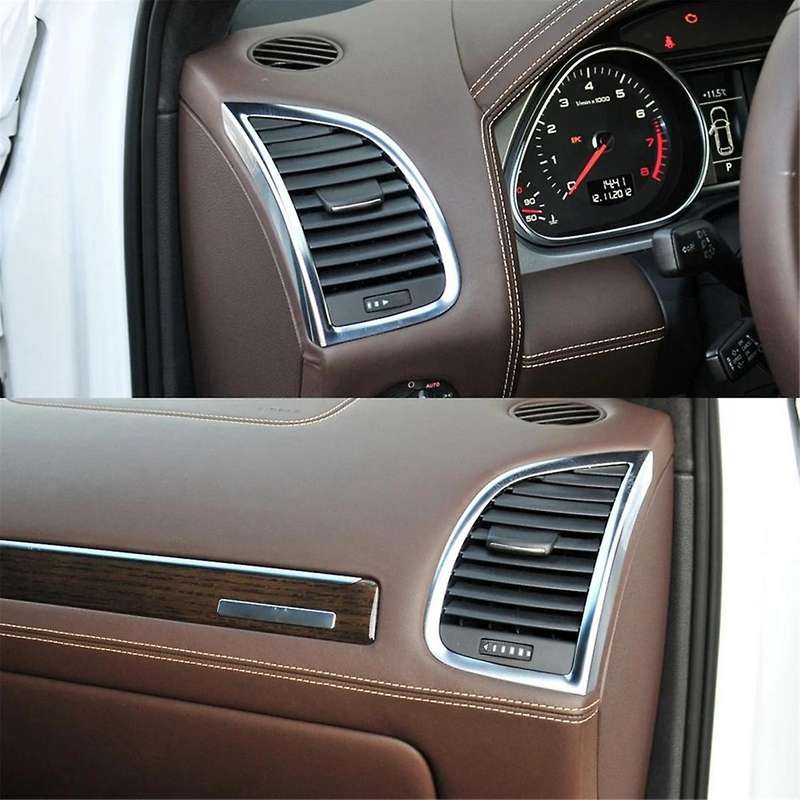1Pair Front Dashboard Air Conditioner AC Vent Outlet Grille Panel Cover for 2006-2015 4L0820901 4L0