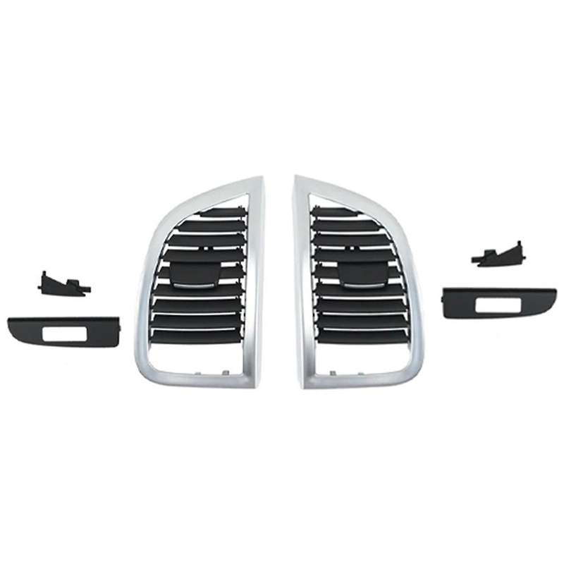1Pair Front Dashboard Air Conditioner AC Vent Outlet Grille Panel Cover for 2006-2015 4L0820901 4L0