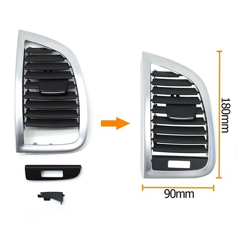 1Pair Front Dashboard Air Conditioner AC Vent Outlet Grille Panel Cover for 2006-2015 4L0820901 4L0