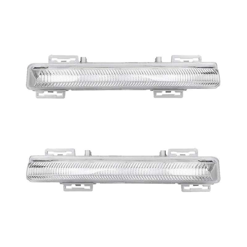1pair Front Drl Daytime Running Lights Fog Light Lamp for - W204 W212 C250 C280 C350 E350 2007-2014