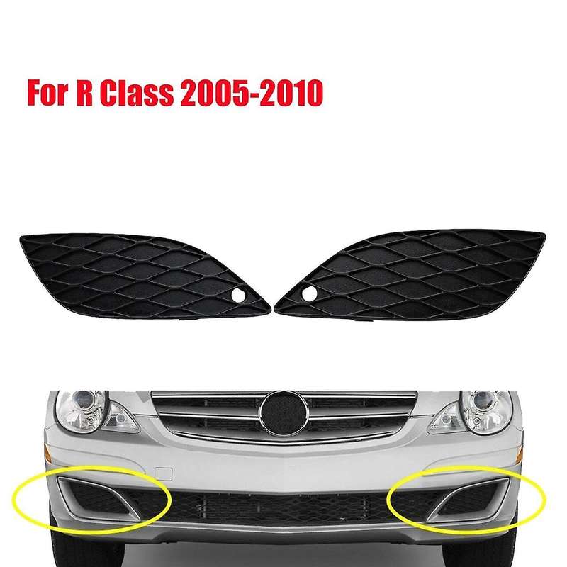 1pair Front Fog Lamp Frame 2518851723 2518851823 for R Class 2005-2010 Car Foglight Vent Grill Cove