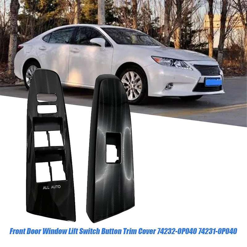 1pair Front Door Window Armrest Switch Trim Bezel 74232-0p040 74231-0p040 for 2010-2017 Window Lift