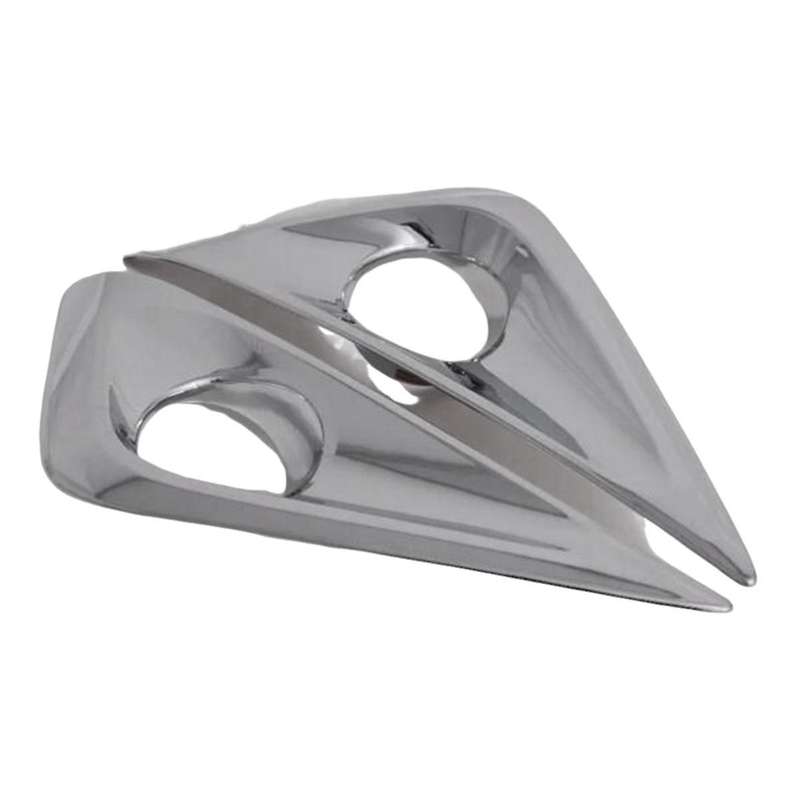 1Pair Front Fog Light Cover Chrome Moulding Trim for RUSH 2018-2023 Daytime Running Lamp Grille Fra