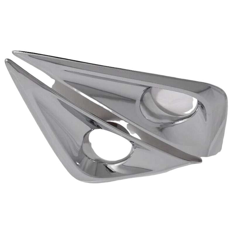 1Pair Front Fog Light Cover Chrome Moulding Trim for RUSH 2018-2023 Daytime Running Lamp Grille Fra