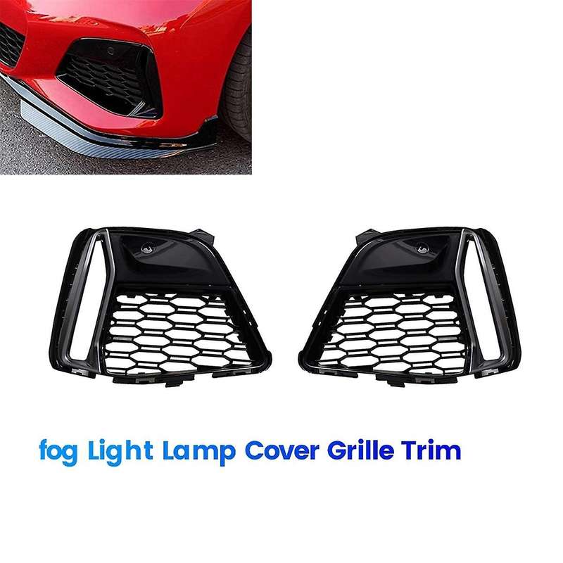 1Pair Front Fog Lamp Grille Trim Chrome Cover for 3 Series G20 G21 G28 M340I 2019-2022 51118075649
