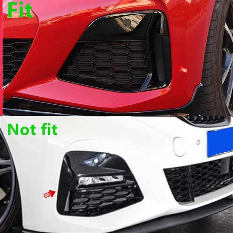 1Pair Front Fog Lamp Grille Trim Chrome Cover for 3 Series G20 G21 G28 M340I 2019-2022 51118075649