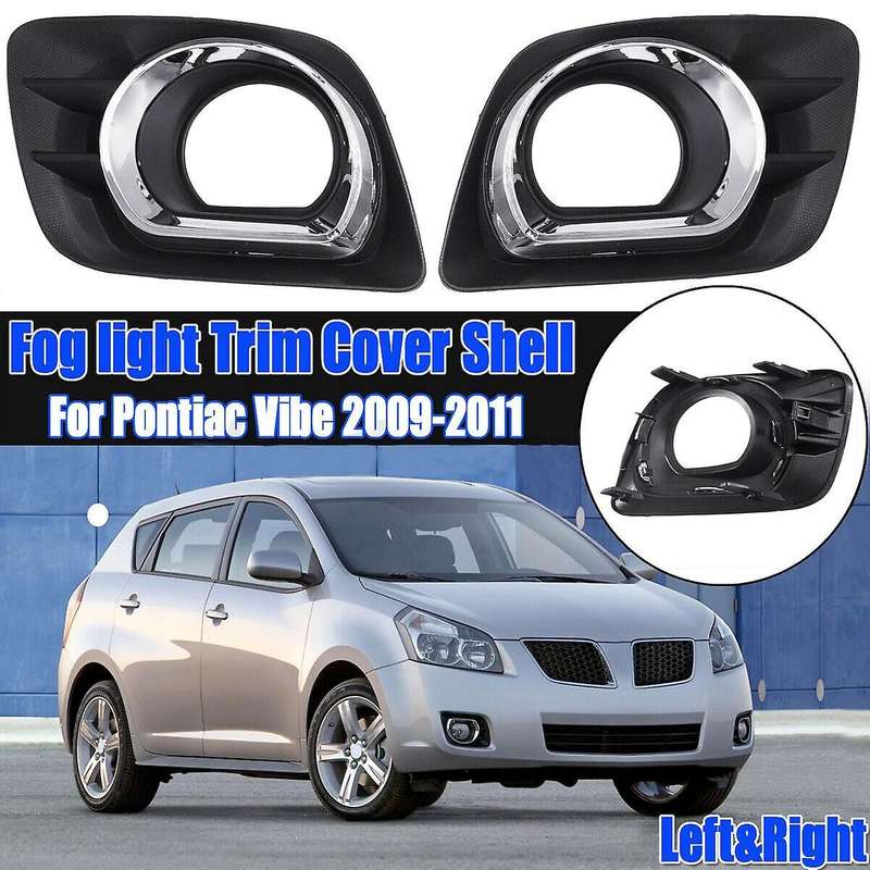 1Pair Front Fog Light Lamp Bezel Frame Cover Trim for 2009-2011