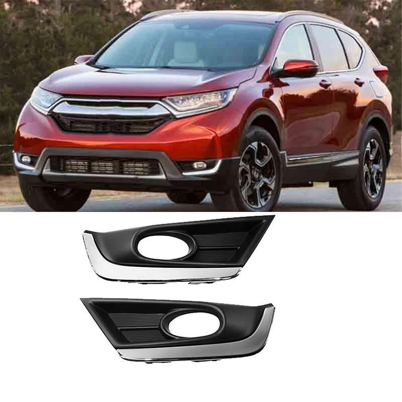 1Pair Front Halogen Fog Lights Trim Cover Driving Lamps W/Wiring Kit for -V 2017-2019 HO2593141 HO2