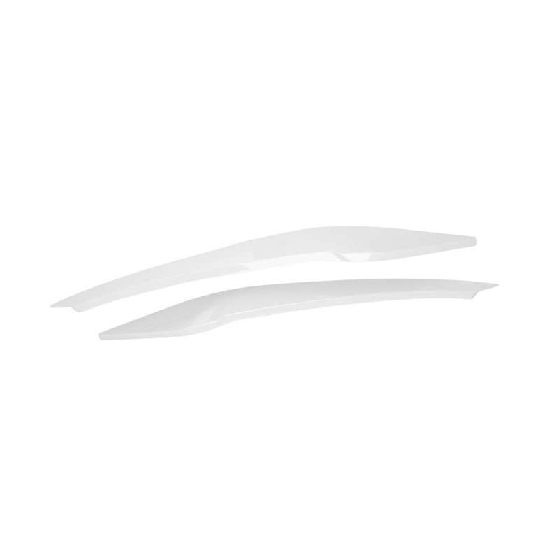 1pair Front Headlight Eyelids Eyebrow Trim Sticker for 2019-2022 Molding Lamp Eyebrow Strips Lid Co