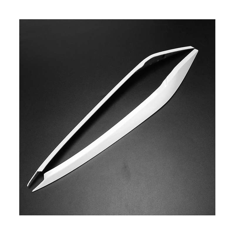 1pair Front Headlight Eyelids Eyebrow Trim Sticker for 2019-2022 Molding Lamp Eyebrow Strips Lid Co