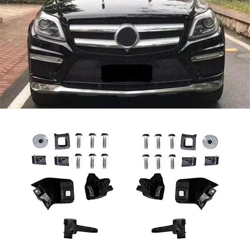 1pair Front Headlight Bracket Repair Kits A1668200514 A1668200614 for Gls Ml 63 W166 2011-2015