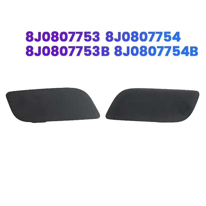 1Pair Front Headlight Bumper Washer Nozzle Cover for TT TTS 8J3 8J9 2007-2014 8J0807754B 8J0807753 W