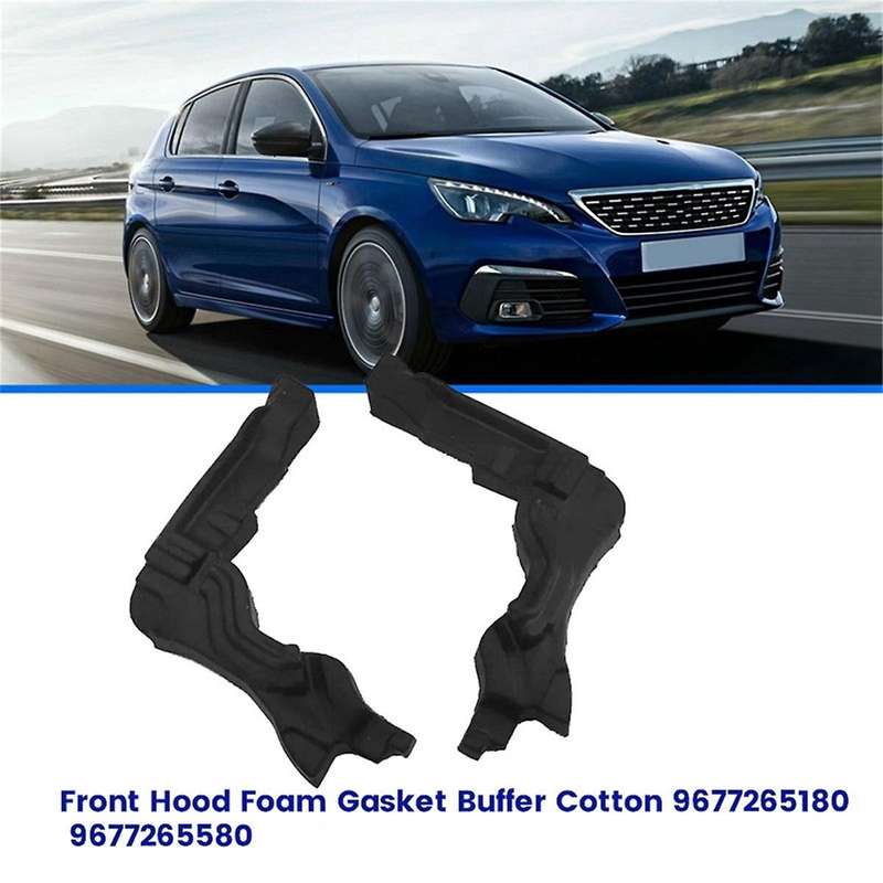 1Pair Front Hood Foam Sponge Gasket 9677265180 9677265580 for T93 308S 408 2014-2020 Engine Room Buf
