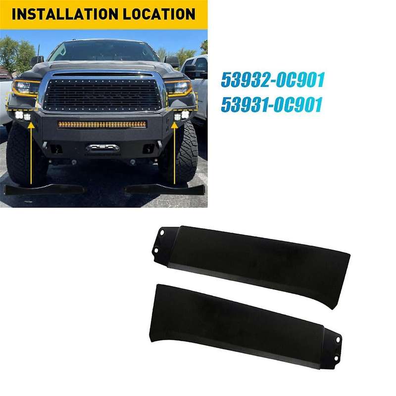 1pair Front Lower Headlight Filler Trim Plate 539320c901 539310c901 for Sequoia 2007-2013 Extension