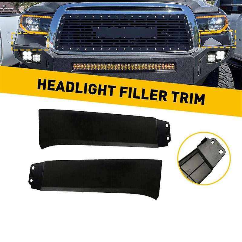 1pair Front Lower Headlight Filler Trim Plate 539320c901 539310c901 for Sequoia 2007-2013 Extension
