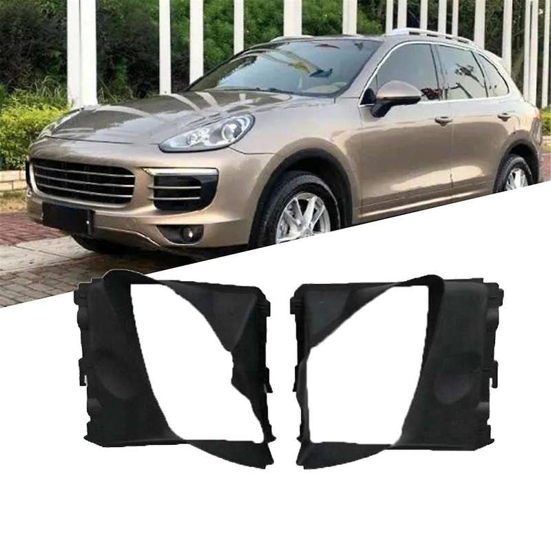 1Pair Front Radiator Air Cooler Guide 95850533535 95850533635 for 11-18 Intake Duct Intercooler Cove