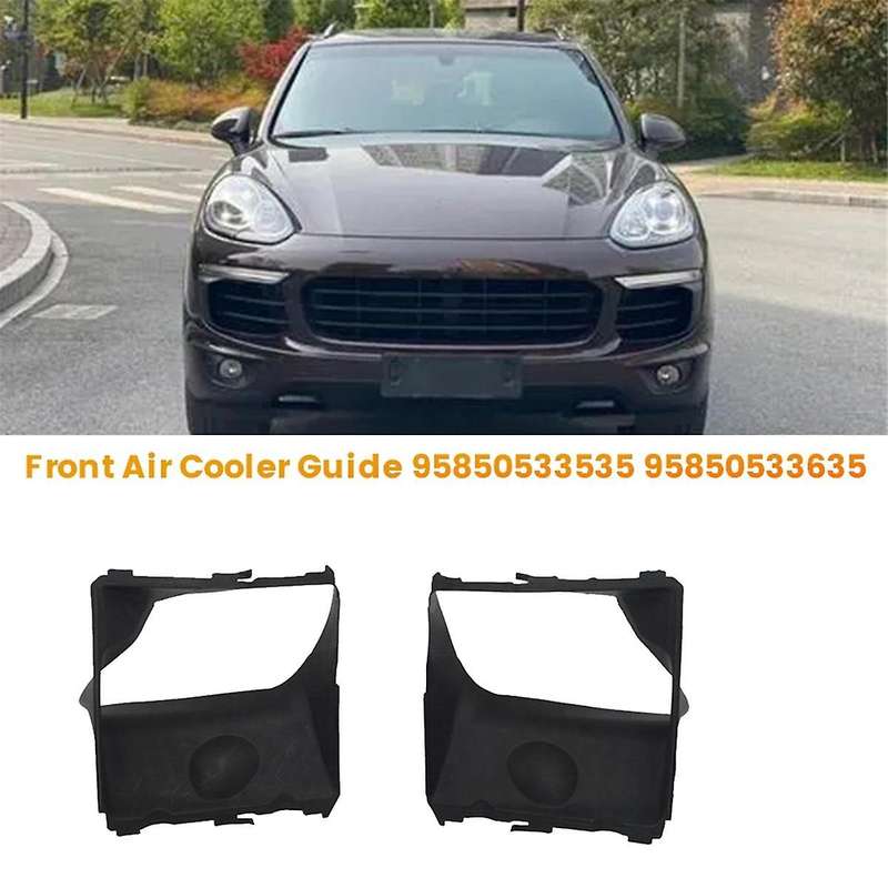 1Pair Front Radiator Air Cooler Guide 95850533535 95850533635 for 11-18 Intake Duct Intercooler Cove