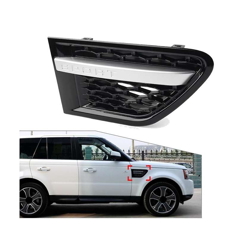 1Pair Front Side Grille Chrome for Sport 2005-2009 Mesh Vent Air Flow Intake