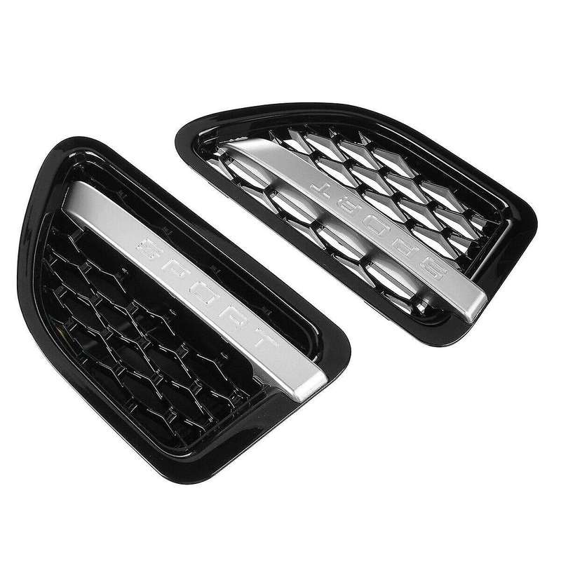 1Pair Front Side Grille Chrome for Sport 2005-2009 Mesh Vent Air Flow Intake