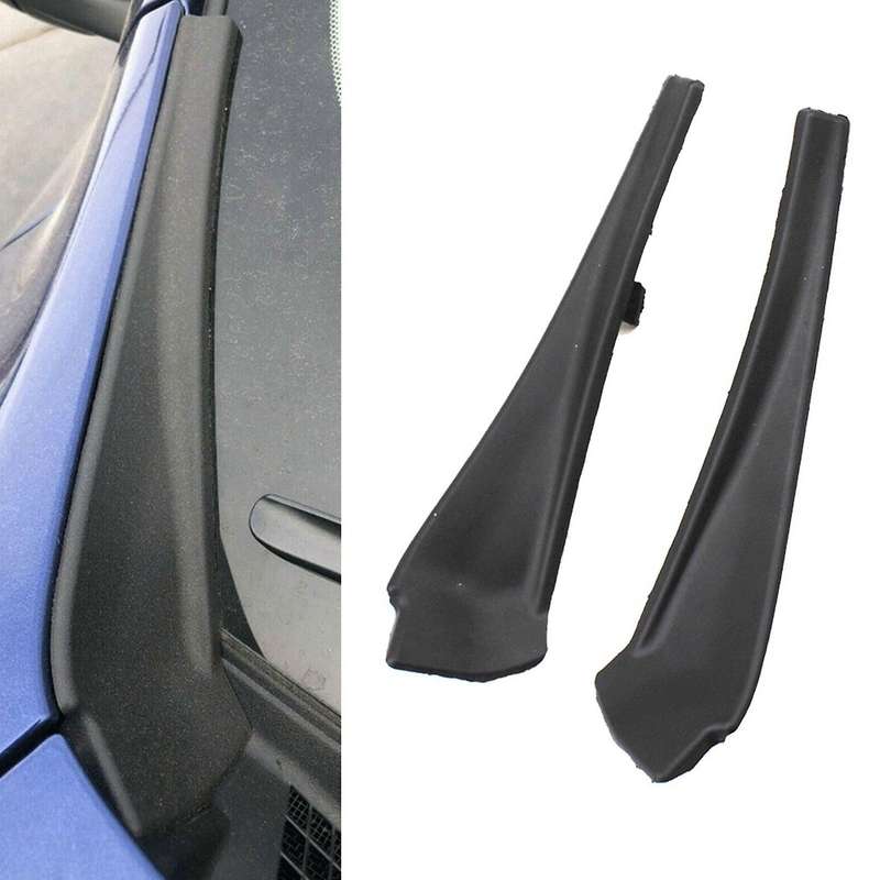 1Pair Front Windshield Wiper Side Cowl Extension Trim Cover Fit for Rogue 2014 -2020