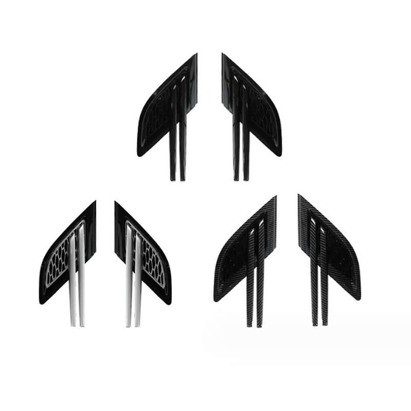 1pair Glossy Black Side Air Flow Vent Grille Grill Side Grilles Grid for Range Sport 2014-2017